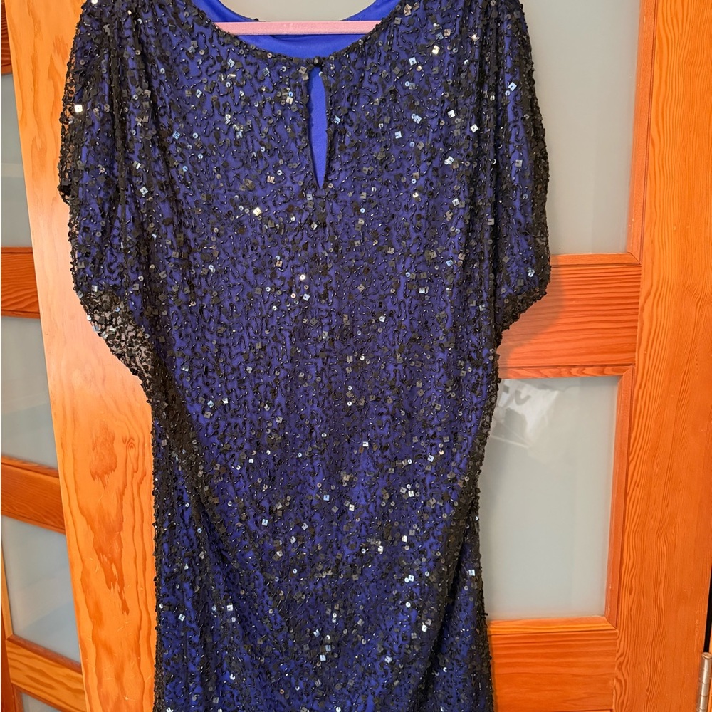 Stunning Midnight Blue Sequin Dress